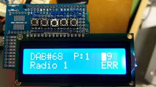 DAB tuner with Arduino UNO Genuino UNO and T3B tuner [upl. by Lleznov]