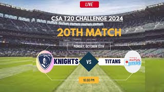 Warriors vs North West Dragons T20 Match Live CSA T20 Challenge 202425 [upl. by Anthiathia]