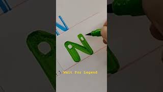 Different Style Alphabet  Calligraphy Fun  youtube shorts [upl. by Anazus59]