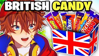 American Tries British Candy for The FIRST TIME [upl. by Airec]