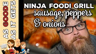 Ninja Foodi Grill Sausage Peppers amp Onions [upl. by Alemrac]