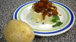 PURE DE PAPA CON GRAVY  Vicky Receta Facil [upl. by Ahcurb]