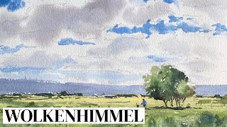 Sommer Special 3  Wolkenhimmel im Aquarell [upl. by Ahens47]