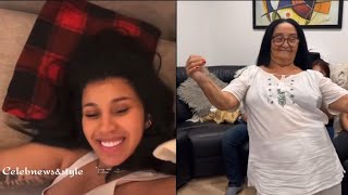 CARDI B CELEBRATES HER GRANDMOTHERS 86TH BIRTHDAY WITH FAMILY [upl. by Saunderson]