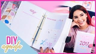 DIY AGENDA 2017 para imprimir gratis Haz tu propia agenda fácil y bonita ♥ Jimena Aguilar [upl. by Assadah]