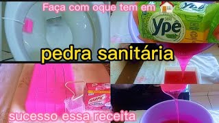 Pedra sanitária caseira perfumada rende muitoo limpeza receitafacil viral [upl. by Elyse]