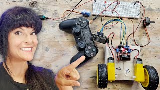 Control Motors Servos and LEDs with a Game Controller amp ESP32 [upl. by Eeliak556]