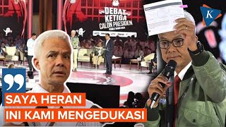 Ganjar Heran Jokowi Anggap Debat Tak Mengedukasi [upl. by Eenaej548]