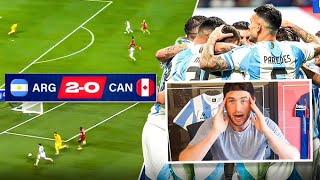 COPA DELIVERS ARGENTINA VS CANADA 20 COPA 2024 LIVE REACTION [upl. by Walt]