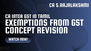 CA INTER GST EXEMPTIONS [upl. by Eolc]