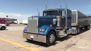 Blue Kenworth W900 Spotted At The Iowa 80 Truck Stop [upl. by Ferrigno]