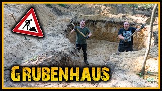 Grubenhaus  Die Wiedergeburt E01  Bushcraft Camp Shelter Survival [upl. by Asilef]