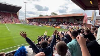 Chesterfield Fans Away at Crewe Alexandra FC  Will Grigg amp Tom Naylor’s Goals 17082024 [upl. by Bellaude575]