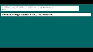 A Collection of Maths Problem Solving Questions188 Counting  Combinations [upl. by Ramahs]