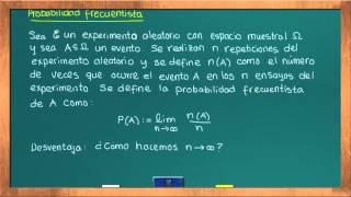 0625 Probabilidad frecuentista [upl. by Durst]