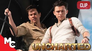 Uncharted  The Ships Get Lifted Out  Full Scene  Tom Holland  Mark Wahlberg [upl. by Sanger]