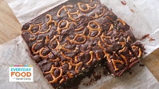 Easy Chocolate Fudge with Pretzels  Everyday Food with Sarah Carey [upl. by Enait]