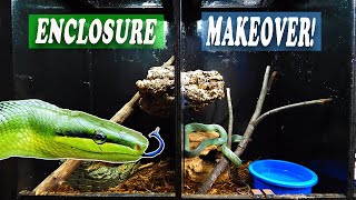 UPDATING My Ratsnakes Enclosure [upl. by Graybill]