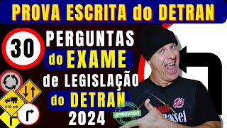 EXAME SIMULADO do DETRAN 2024 PERGUNTAS da PROVA de LEGISLAÇÃO do DETRAN QUESTÕES da PROVA TEÓRICA [upl. by Ahseat730]