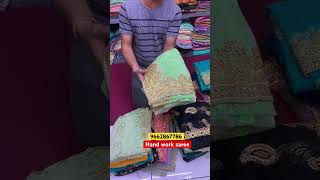 Sale hand work sareewholsale saree market Suratshree kamdhanu group surat [upl. by Llemert767]