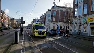 A1 Ambulance 13115 Amsterdam met spoed naar het OLVG Oost in Amsterdam [upl. by Lipman]