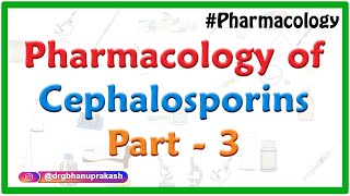 Pharmacology of Cephalosporins  Classification  spectrum of activity and clinical use  Part 3 [upl. by Leuqar]