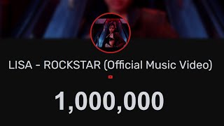 🔴Lisa  Rockstar MV Live View Count Part 1 [upl. by Sewell]