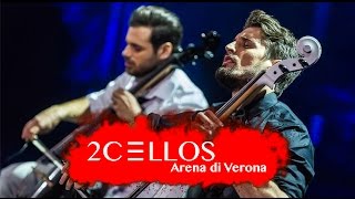 2CELLOS  With Or Without You Live at Arena di Verona [upl. by Ehcar536]