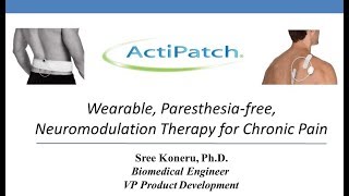 ActiPatch Wearable Paresthesiafree Neuromodulation Therapy for Chronic Pain [upl. by Riordan414]