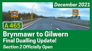 A465 Section 2 Brynmawr to Gilwern  FINAL Dualling Update  December 2021 [upl. by Pinckney]