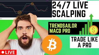 247 Bitcoin Scalping  Testing New TrendSailors Macd Pro Indicator shortsfeed shorts [upl. by Eidnam213]