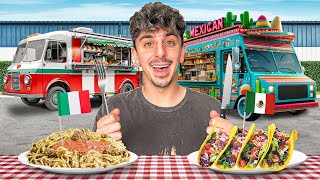 Eating at Food Trucks from Around the World [upl. by Pompea]