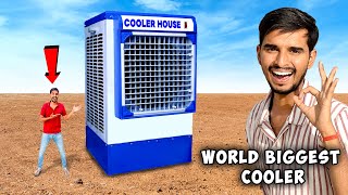 दुनिया का सबसे बड़ा कूलर 😯 I Made Biggest Water Cooler House  ये कूलर नही घर है [upl. by Donough452]