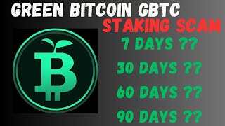 GREEN BITCOIN GBTC PRESALE COIN CRYPTO SCAM UPDATE NEWS CLAIM [upl. by Daffi]