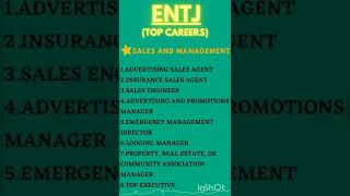 ENTJ CAREER PATHS  MBTI 16 PERSONALITIES [upl. by Pierrepont5]