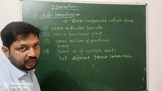 Organic chemistry  isomerism  structural isomerism [upl. by Aloap]