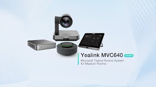 Yealink MVC640 Demo with Intelligent Speaker  Microsoft Teams Rooms System for Medium Rooms [upl. by Blau]