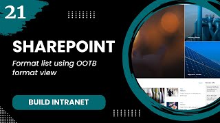 SP Modern 21  Format list using OOTB format view [upl. by Noyk]