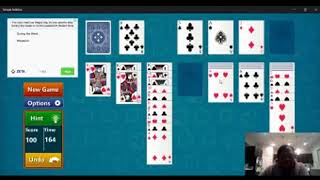 PLAYING Simple Solitaire CARD GAME [upl. by Nove]