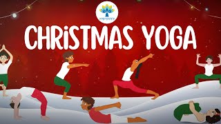 Christmas Yoga Poses  Warm ups amp Asanas for Kids  Xmas Special  Yoga Guppy [upl. by Dunc]