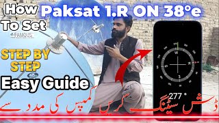 How to Set PakSat 1R 38e Signal Setting on 4 Feet Dish AntennaStep By StepDish Guide [upl. by Lisabeth]