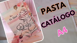 COMO FAZER PASTA CATÁLOGO TAMANHO A4PASTA documentos A4 [upl. by Eiralam]