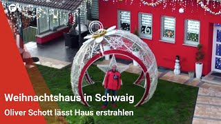 Weihnachtsfieber in Schwaig Oliver Schott lässt Haus erstrahlen [upl. by Lucilia353]