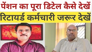 पेंशन का पूरा डिटेल कैसे देखें How to know pension detail [upl. by Weslee]