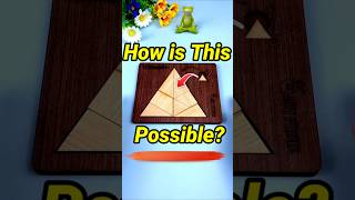 How to Fit small triangle in frame mini wood toywood working art skillshand craft ideas shorts [upl. by Annavaig]