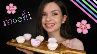 ASMR  Eating Mochi Ice Cream 🌸 EatingMouth Sounds with Whispering [upl. by Eveneg]