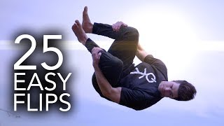 25 Easy Trampoline Flips Anyone Can Learn [upl. by Eisteb]