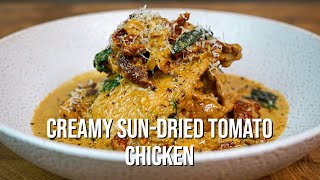 Creamy SunDried Tomato Chicken  The Tastiest Recipe [upl. by Muhcan]