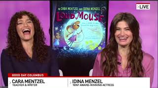 Idina Menzel amp Cara Mentzel Talk Loud Mouse amp Disenchanted [upl. by Milstone340]