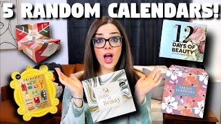 The MOST RANDOM Speed Unboxing 5 Calendars Advent Calendar Unboxing Finale Pt1 [upl. by Buschi642]